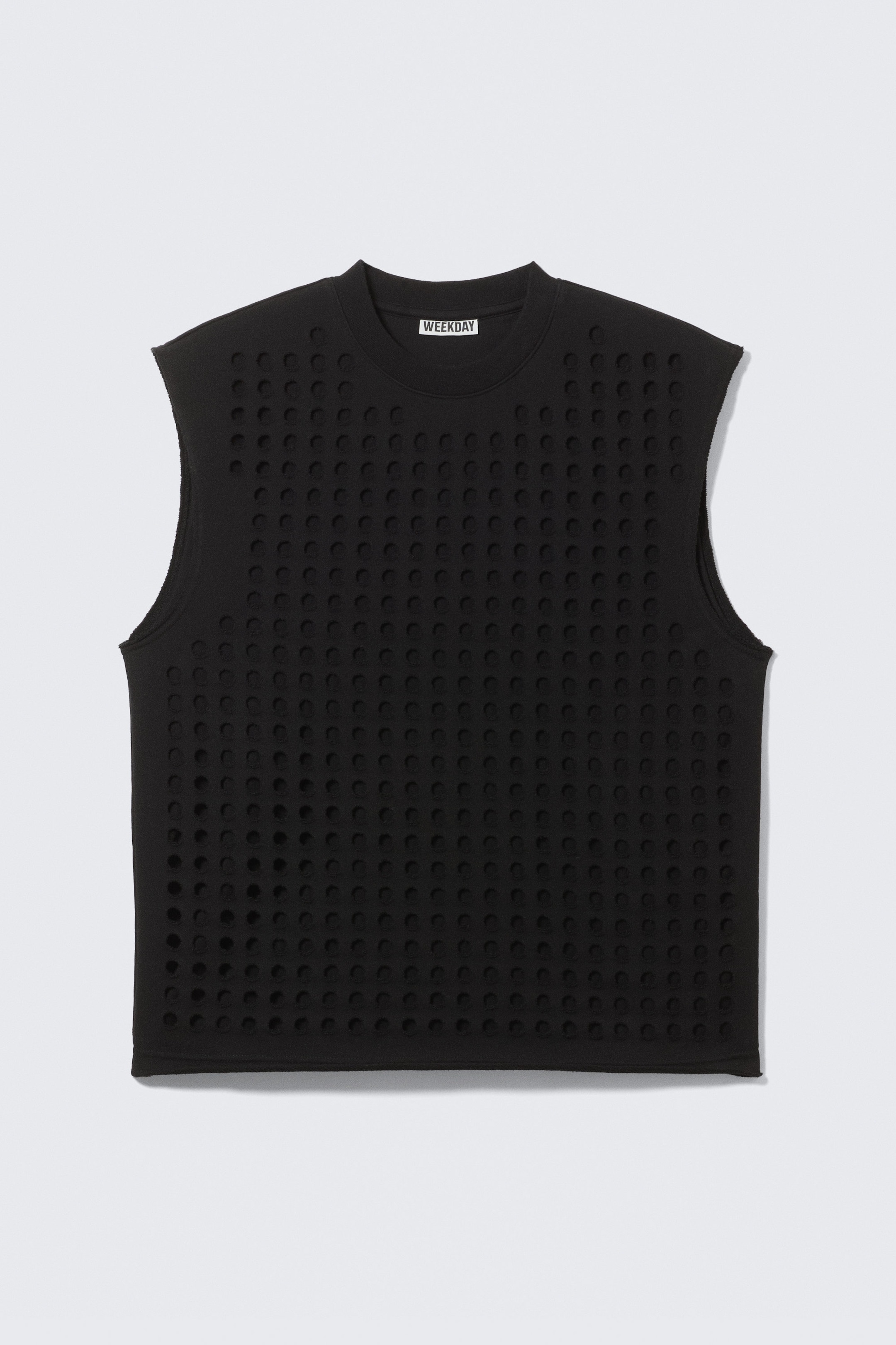 Black - RAEL KADE LASER CUT TANK TOP - 4