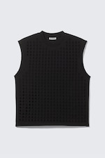 Black - RAEL KADE LASER CUT TANK TOP - 4