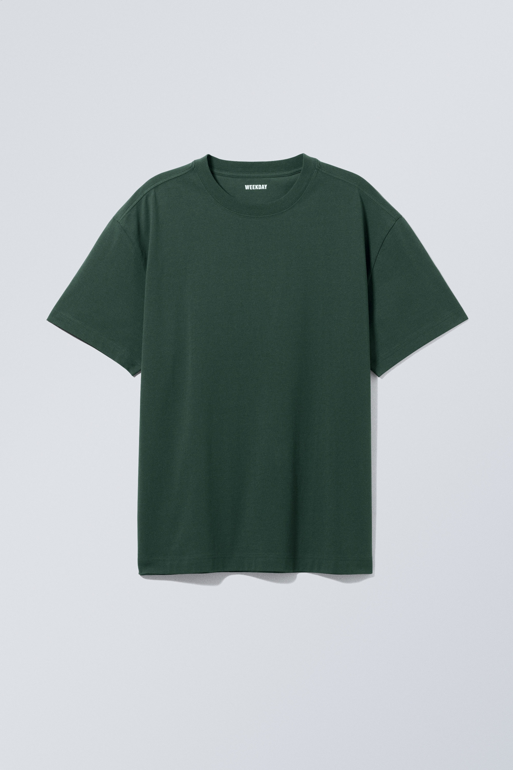Dunkelgrün - Schweres Oversized-T-Shirt - 0