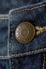Morning Blue - Dark Blue - Halo Curve High Waisted Regular Wide Jeans - 1