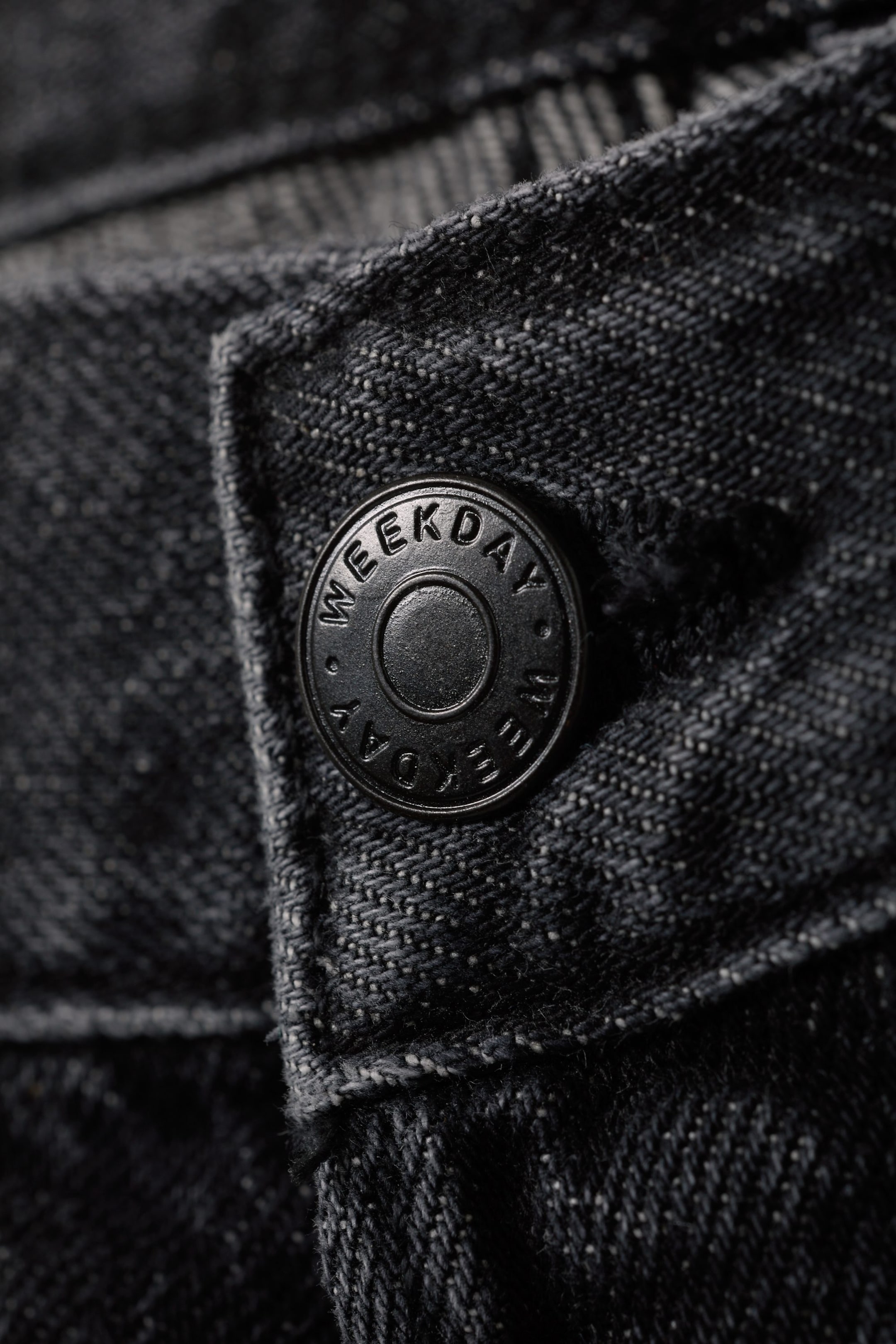 Schwarz - Jeansshorts Space - 1