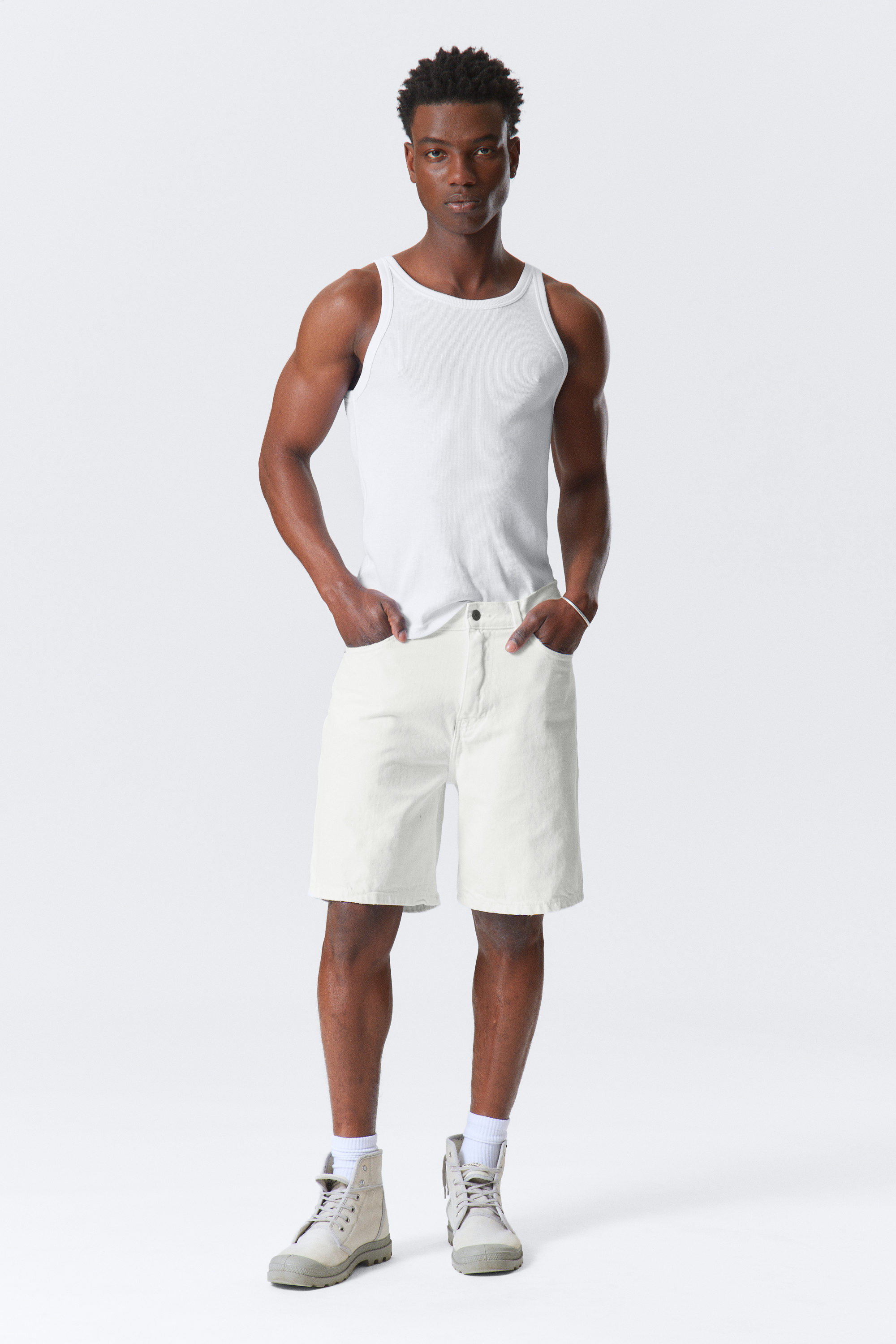 #E9E4DA - Jeansshorts Galaxy - 1