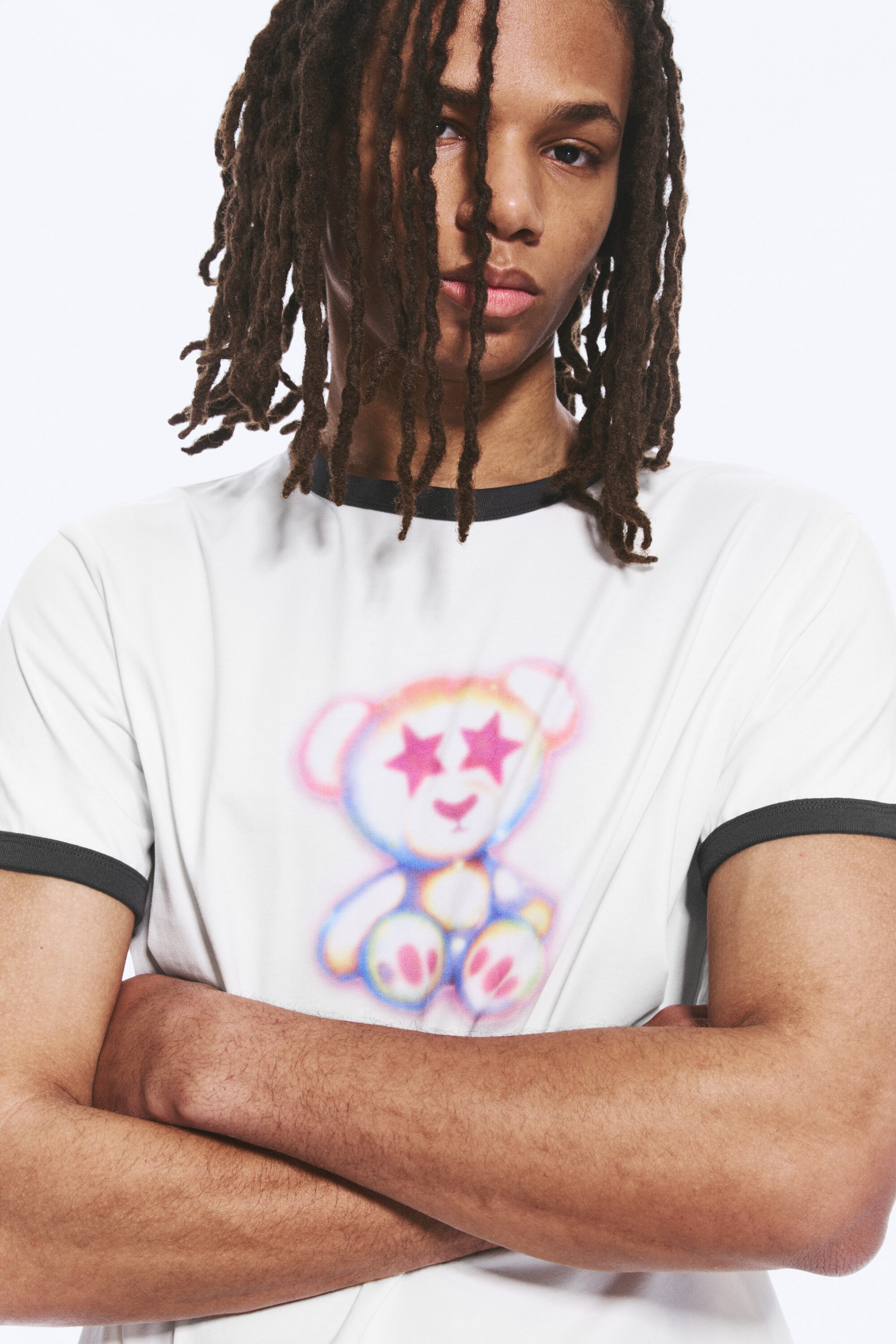 Schwarz & Weiß - Spray-Bär - Graphic T-Shirt - 2