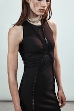 Black - Jersey Knot Dress - 2