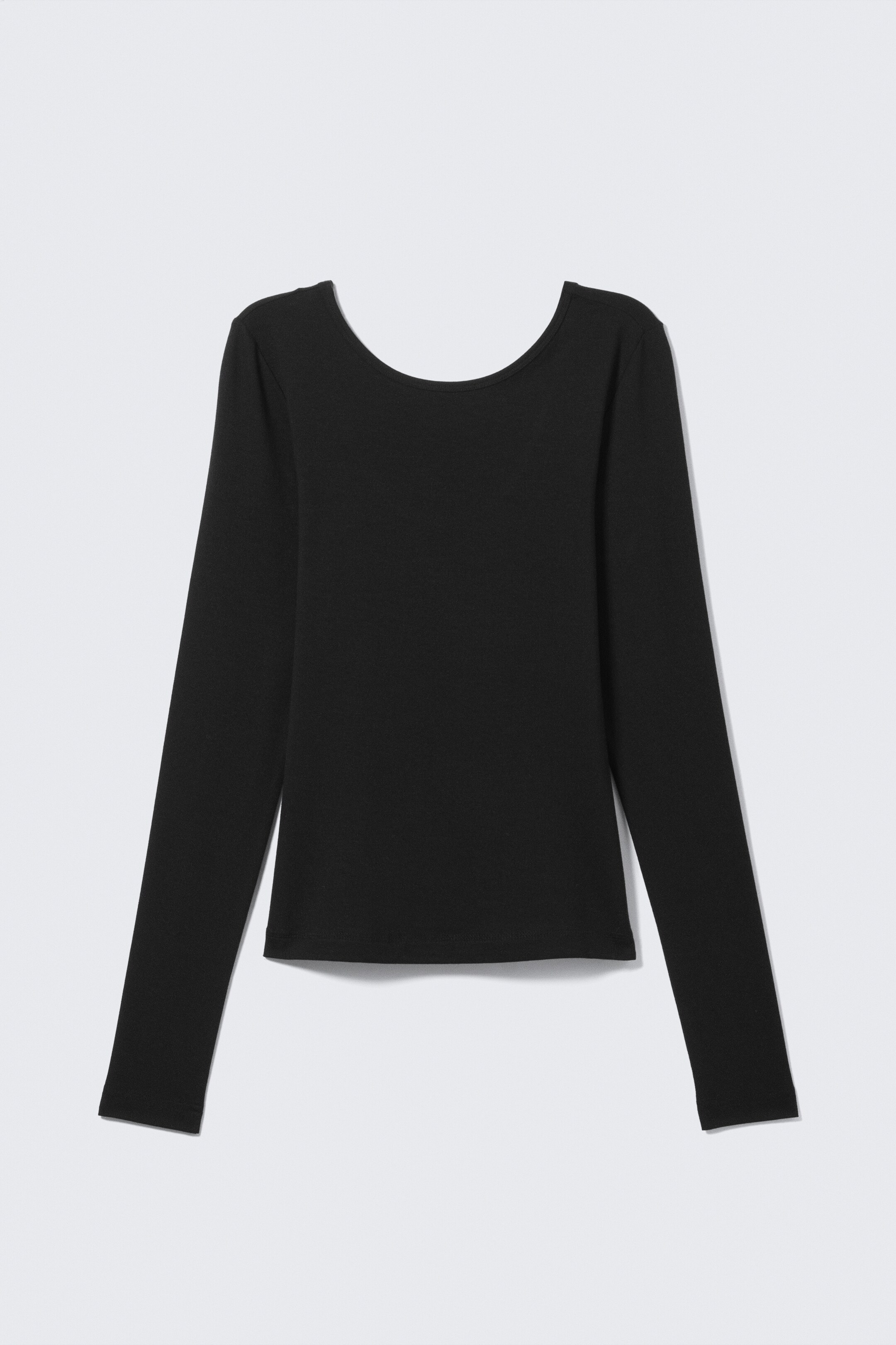 Agrandir l'image: Haut à manches longues et dos échancré - Noir - FEMME | H&M BE 4