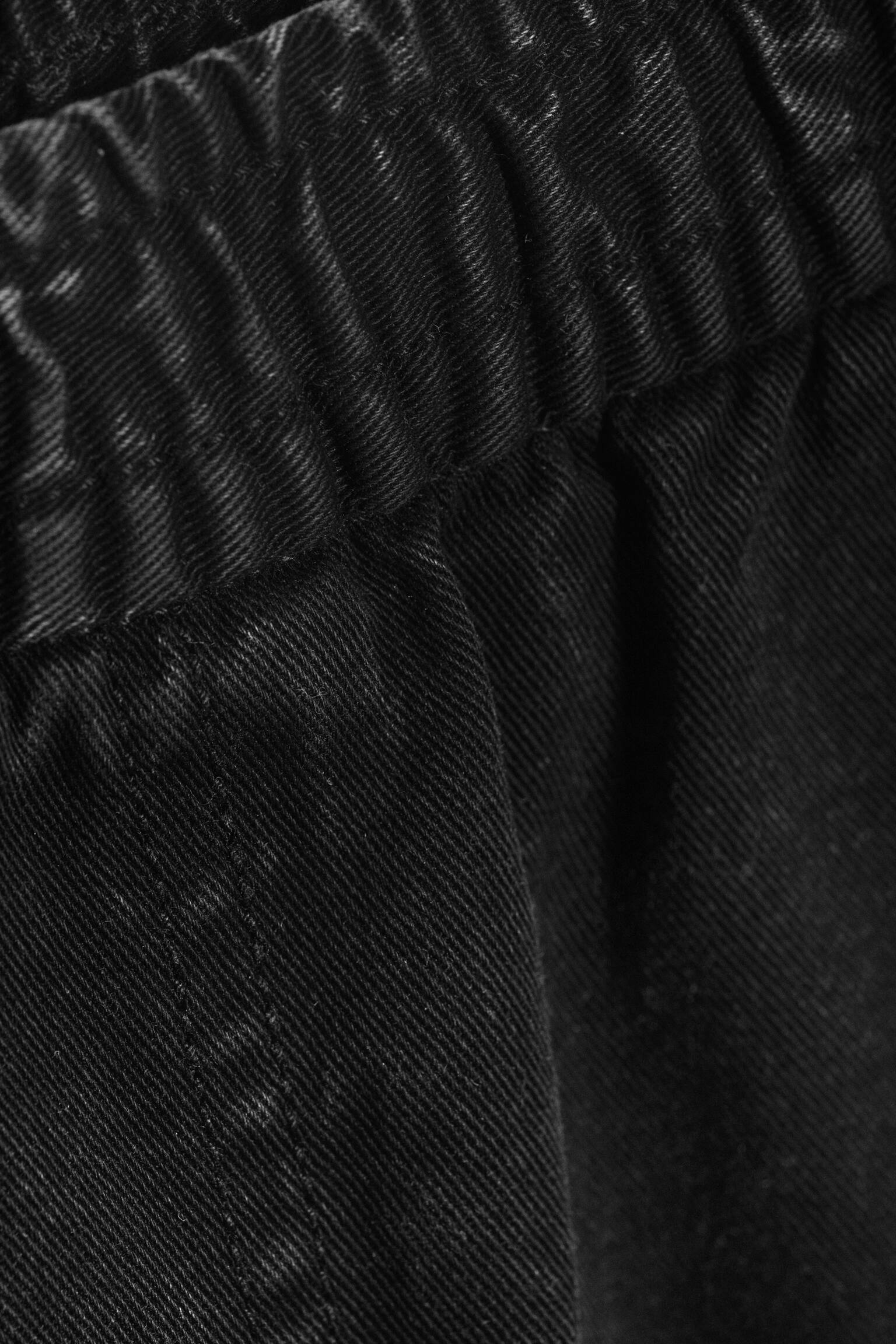 Avslappet rett joggebukse - Svart - 4