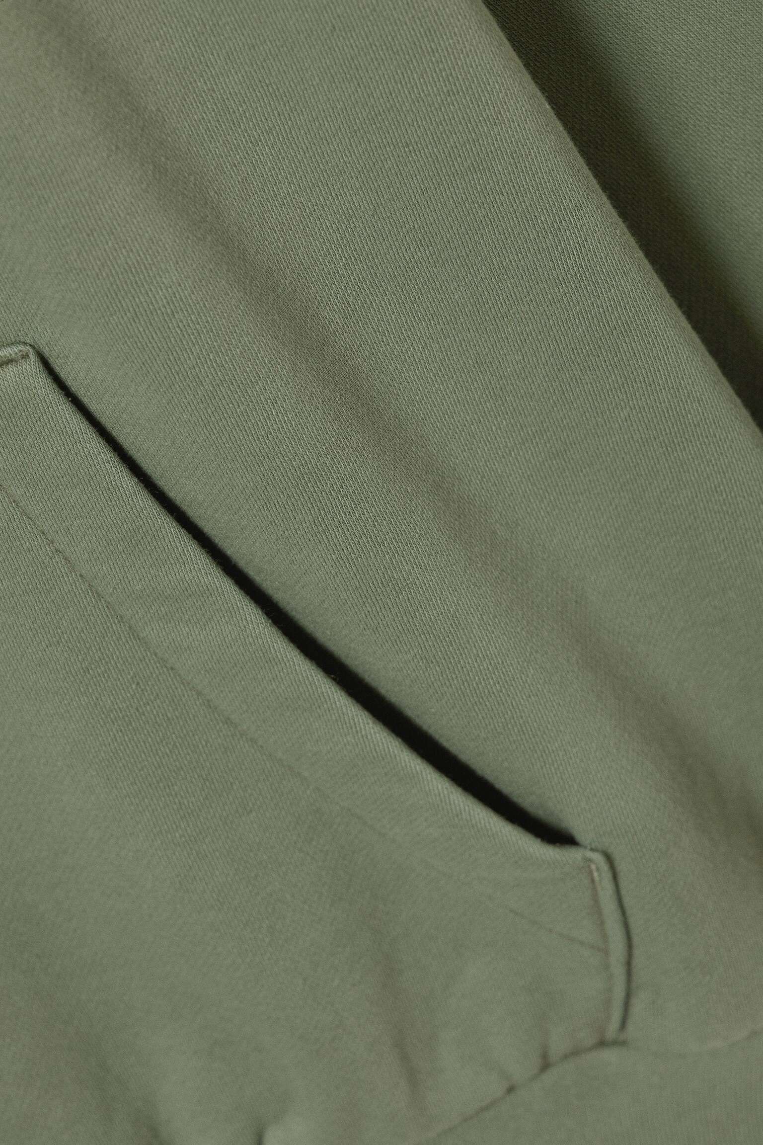 Sudadera con capucha - Verde lavado/Negro/Gris jaspeado - 3