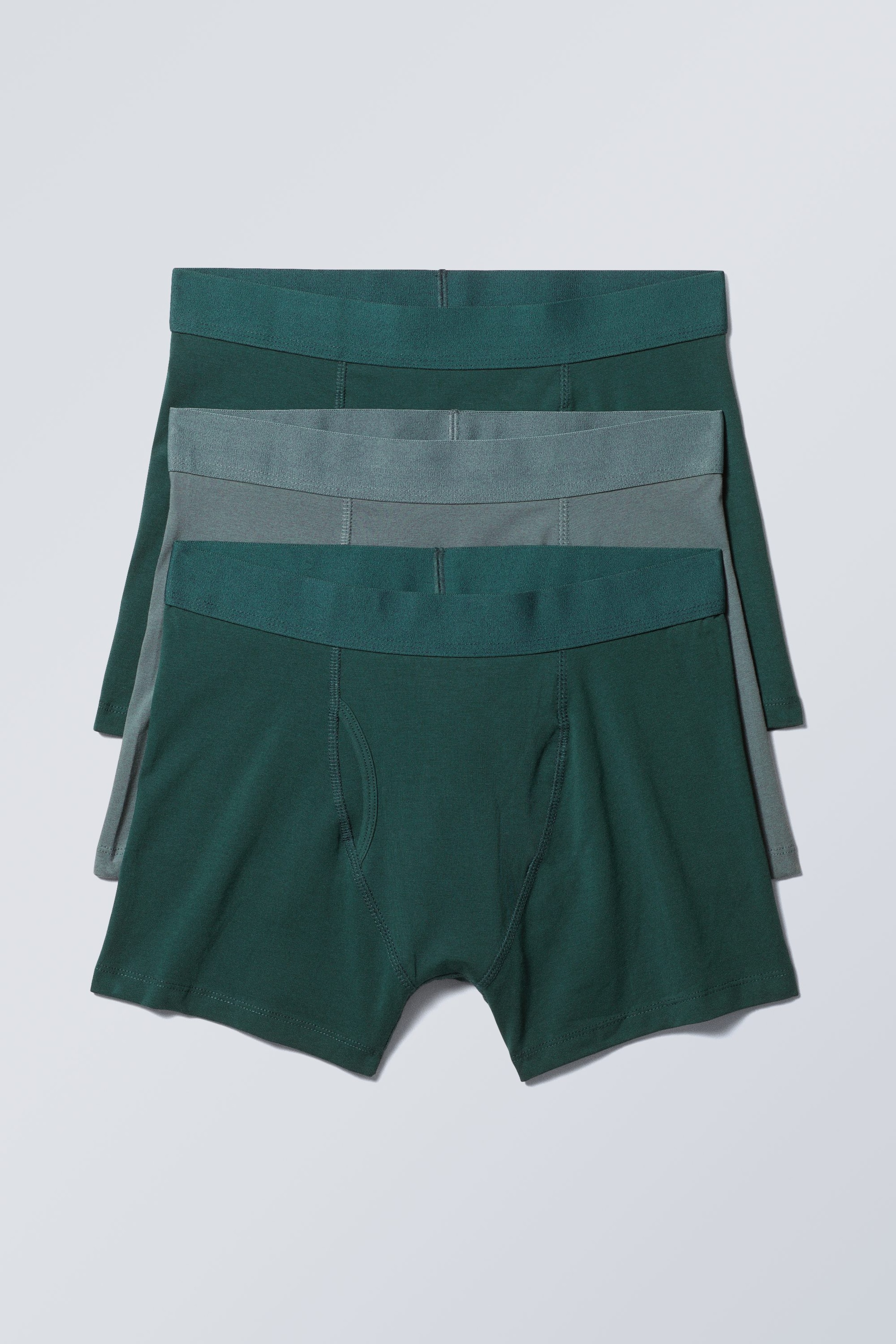 Blue grey teal - 3-pack Boxer Briefs - 0