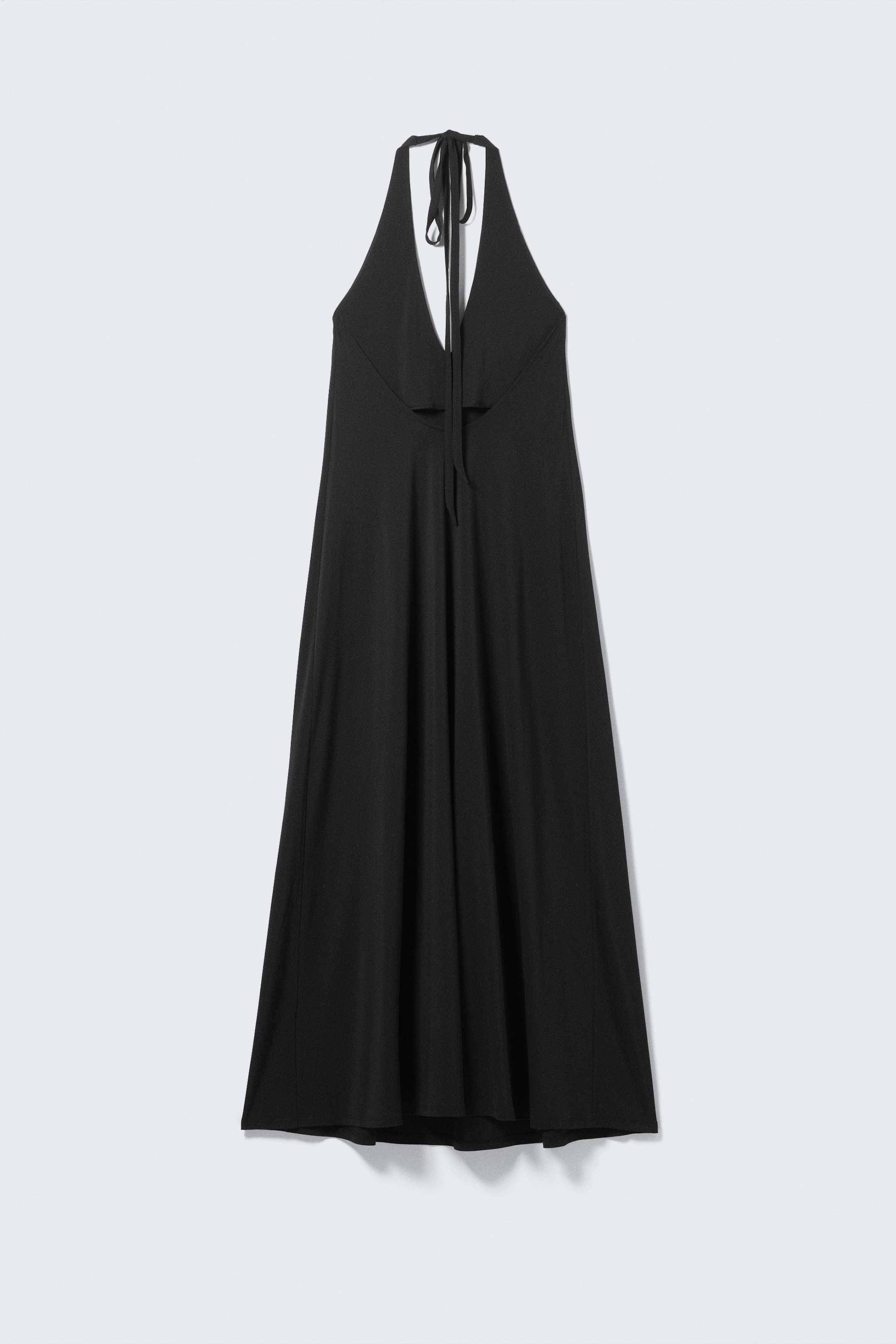 Grösseres Bild ansehen: Ärmelloses Neckholder-Maxikleid - Schwarz - DAMEN | H&M CH 4