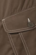 Dark Brown - Loose Bootcut Cargo Trousers - 1