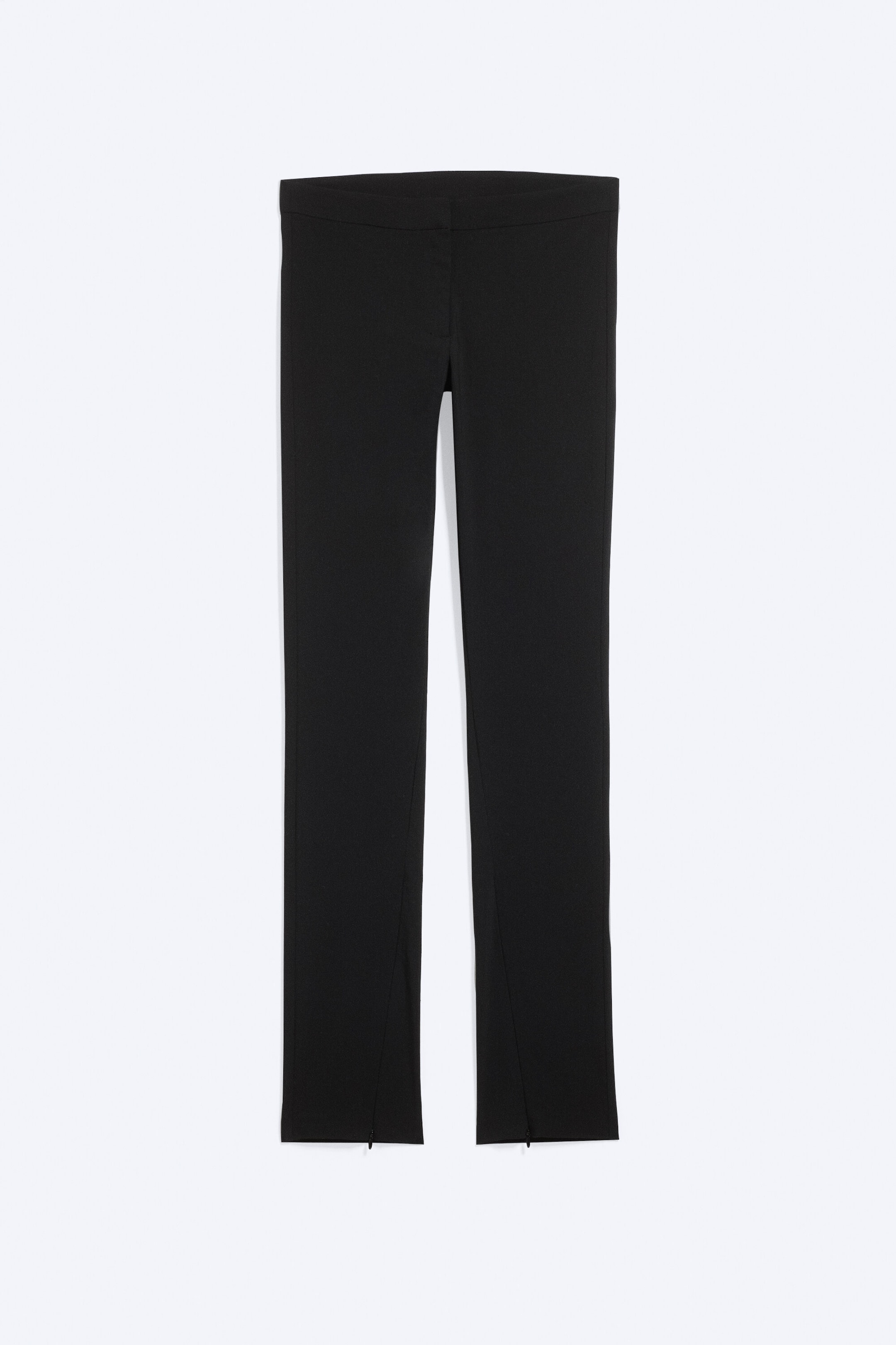 Black - Low-Rise Slim Suiting Trousers - 4