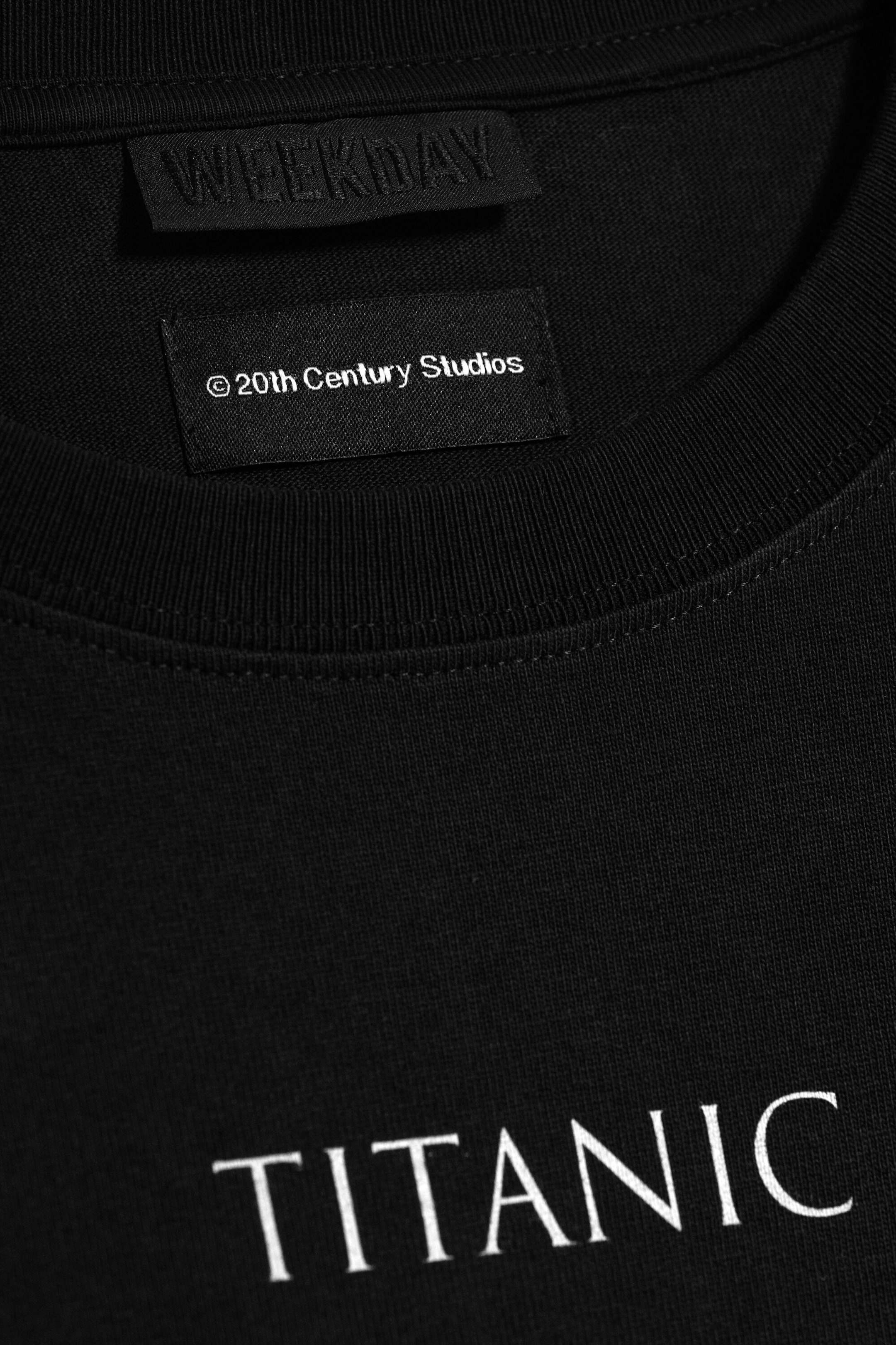 Noir délavé - T-shirt boxy ample Titanic - 5