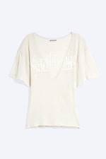 Light Dusty Mole - Synchronize - Printed V-Neck T-shirt - 3