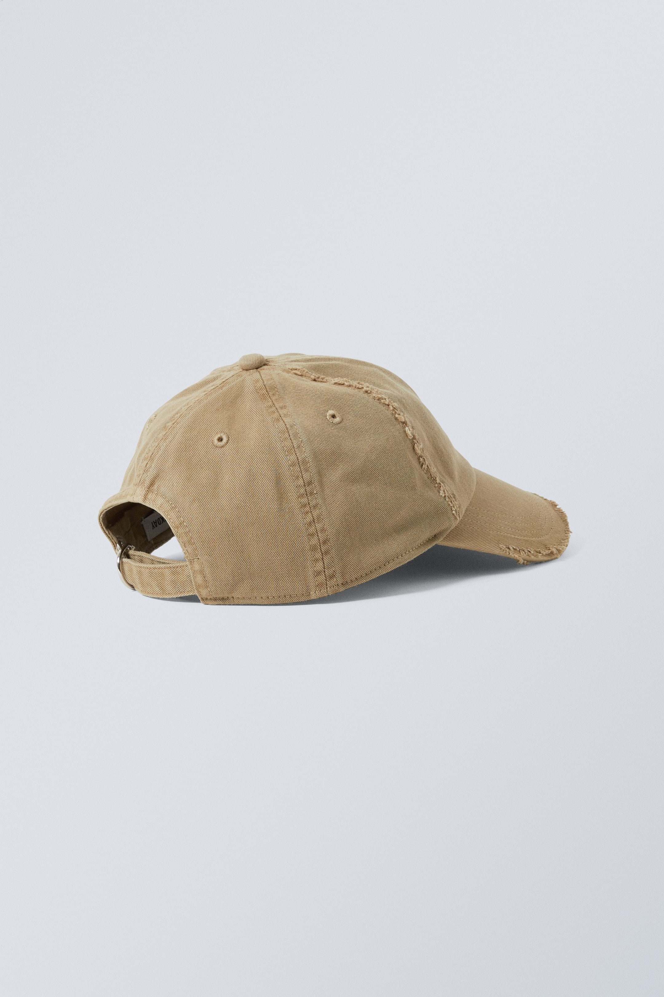 Beige - Baumwoll-Basecap Essential mit ausgefranstem Rand - 1