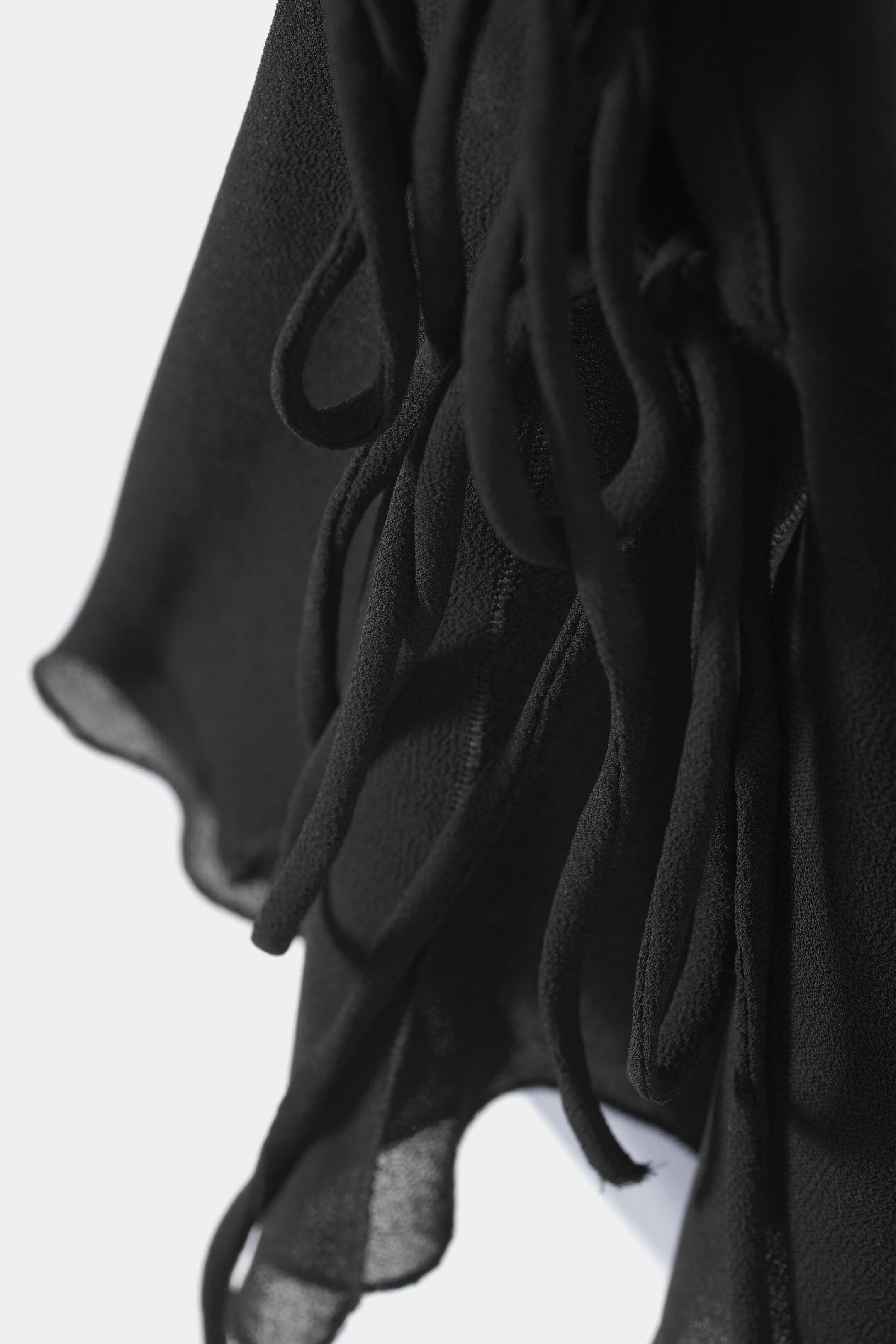 Black - Luella Frill Blouse - 1