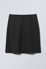 Black - Fine Midi Skirt - 0