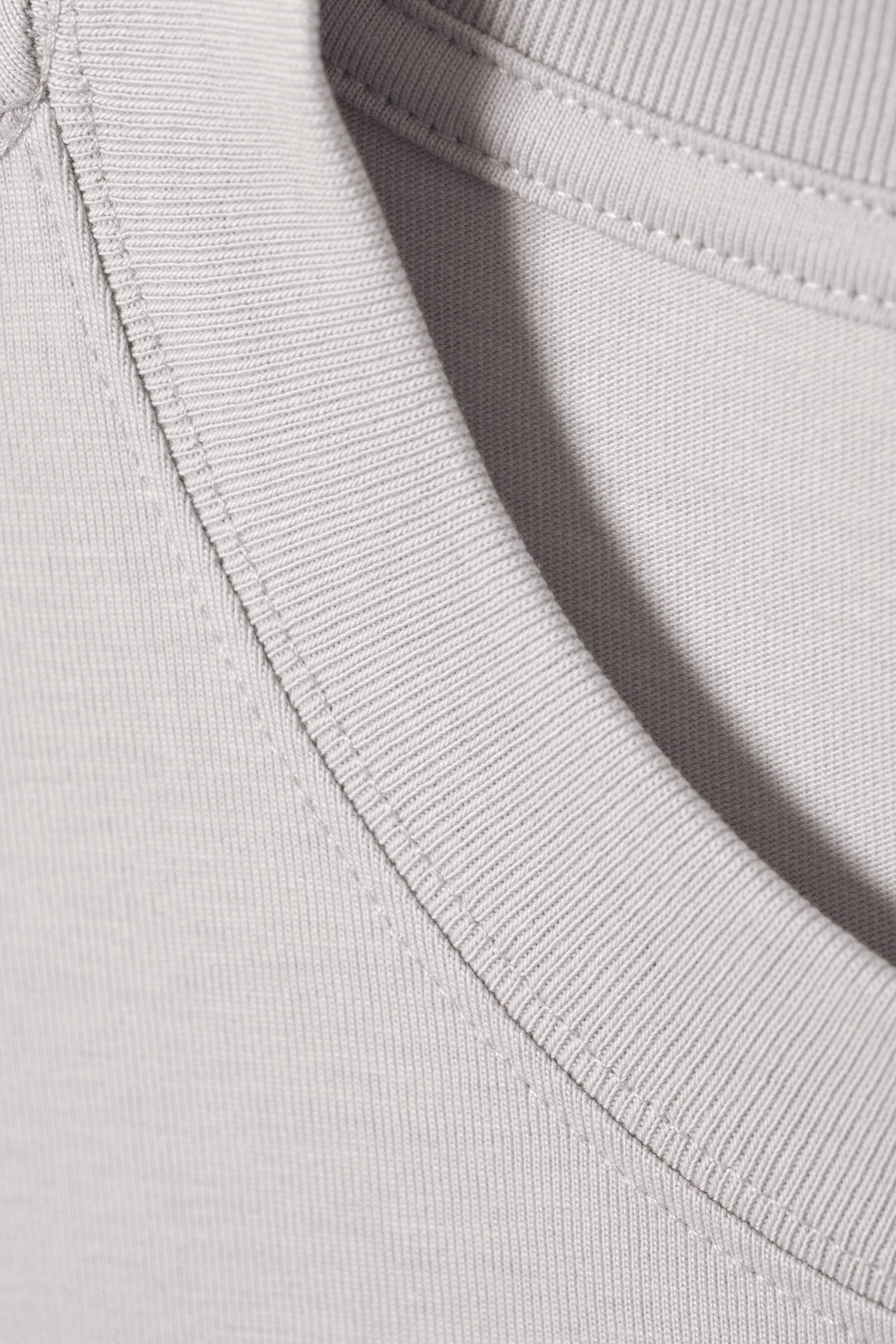 Dunkelgrau - Schweres Oversized-T-Shirt - 1
