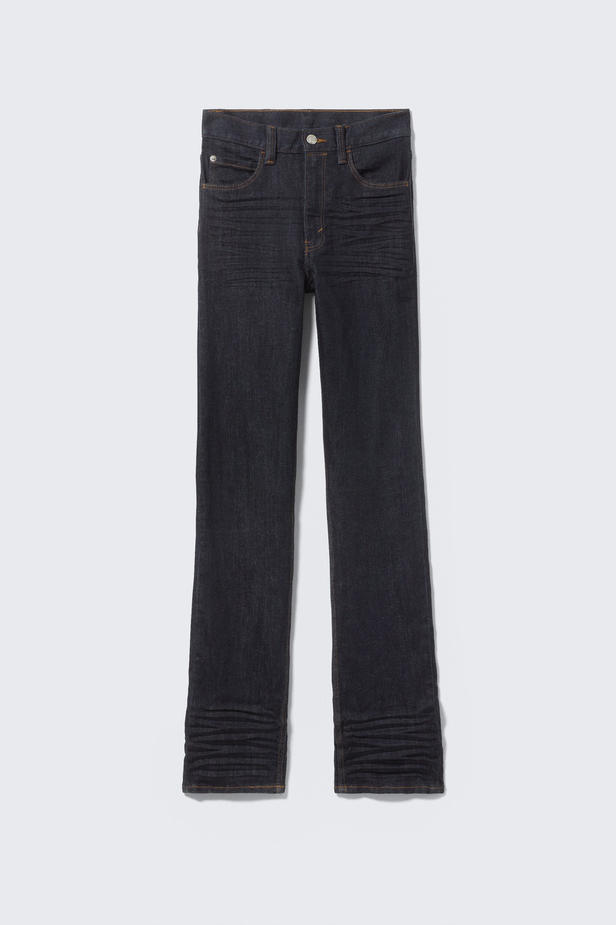 sleezie low waist skinny straight jeans - Extra Blue Rinse