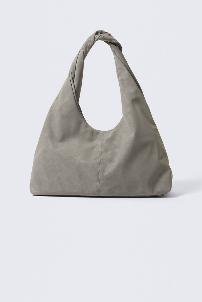 SAC PORTÉ ÉPAULE SOUPLE - Gris cendré - 1