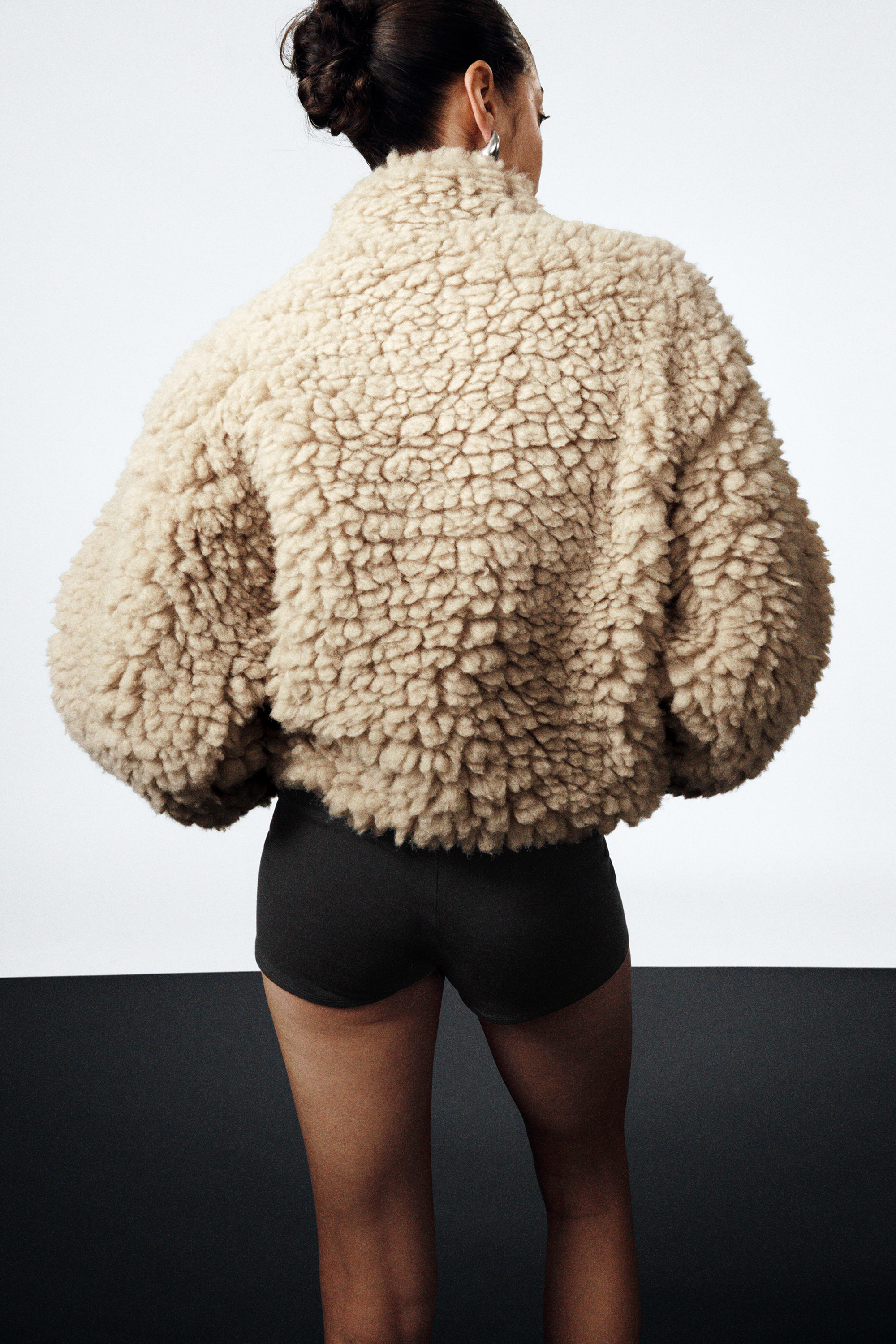 Zwart - Hotpants met lage taille - 2