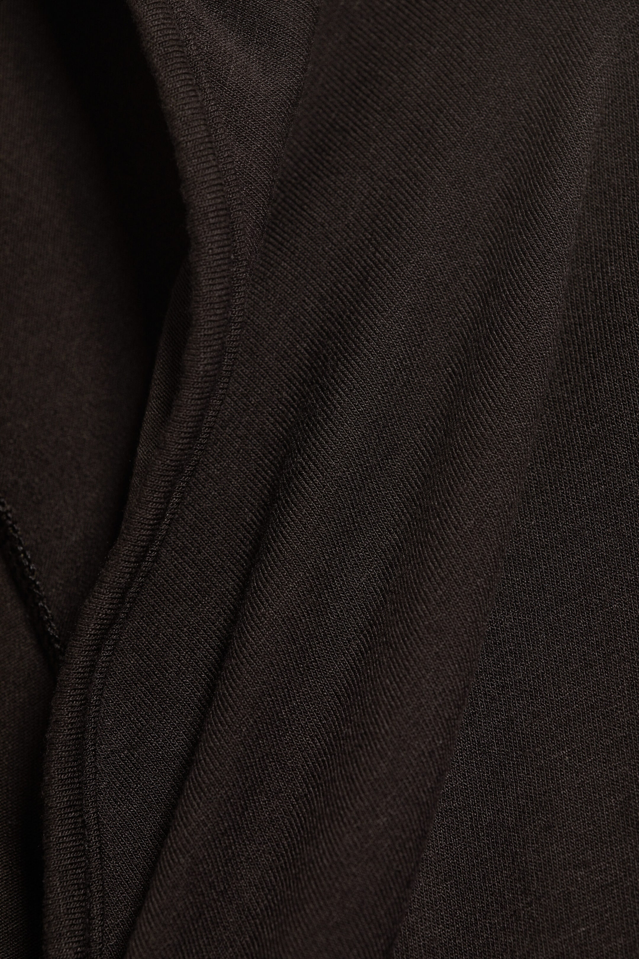 Mørkebrun - Figurnær jerseybolero - 5