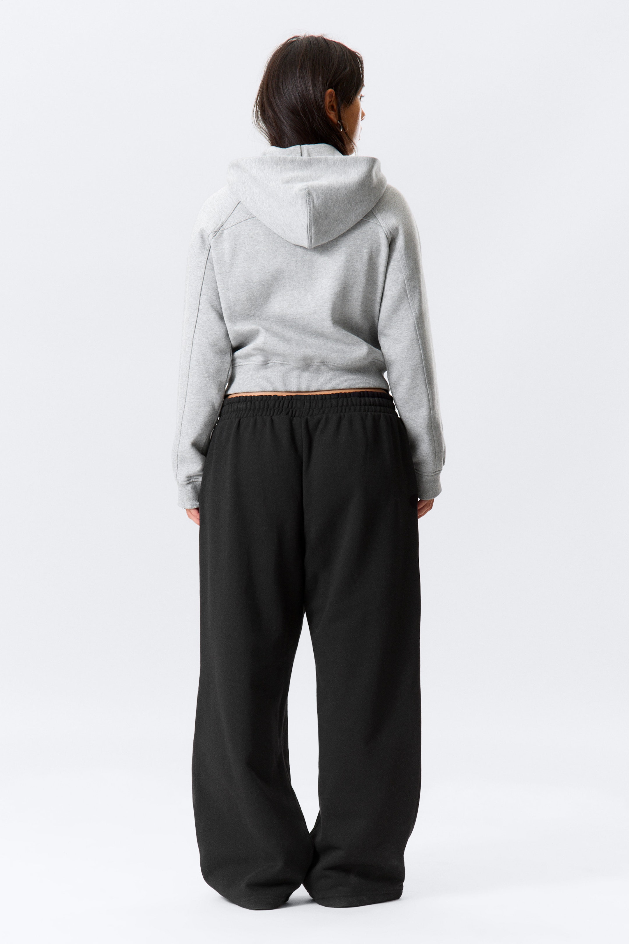 Black - Loose Long Heavyweight Sweatpants - 3