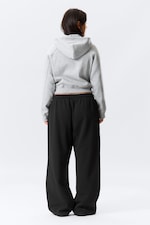 Black - Loose Long Heavyweight Sweatpants - 3