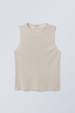 Dusty Beige - Aino Tank Top - 0