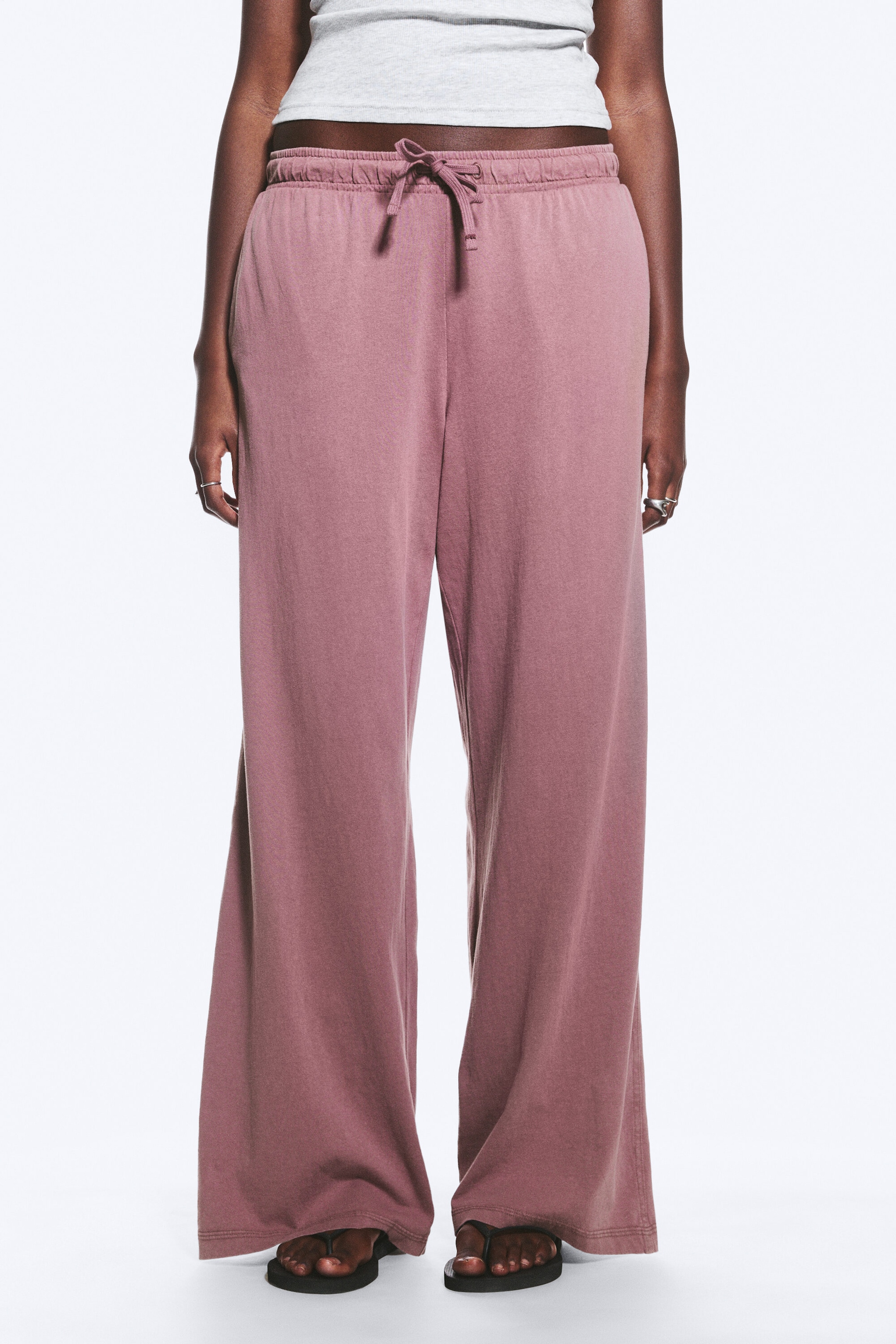 Lilas cendré - Pantalon de pyjama décontracté - 2