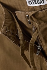 Donker kaki - Baggy ripstop broek met lage taille - 4