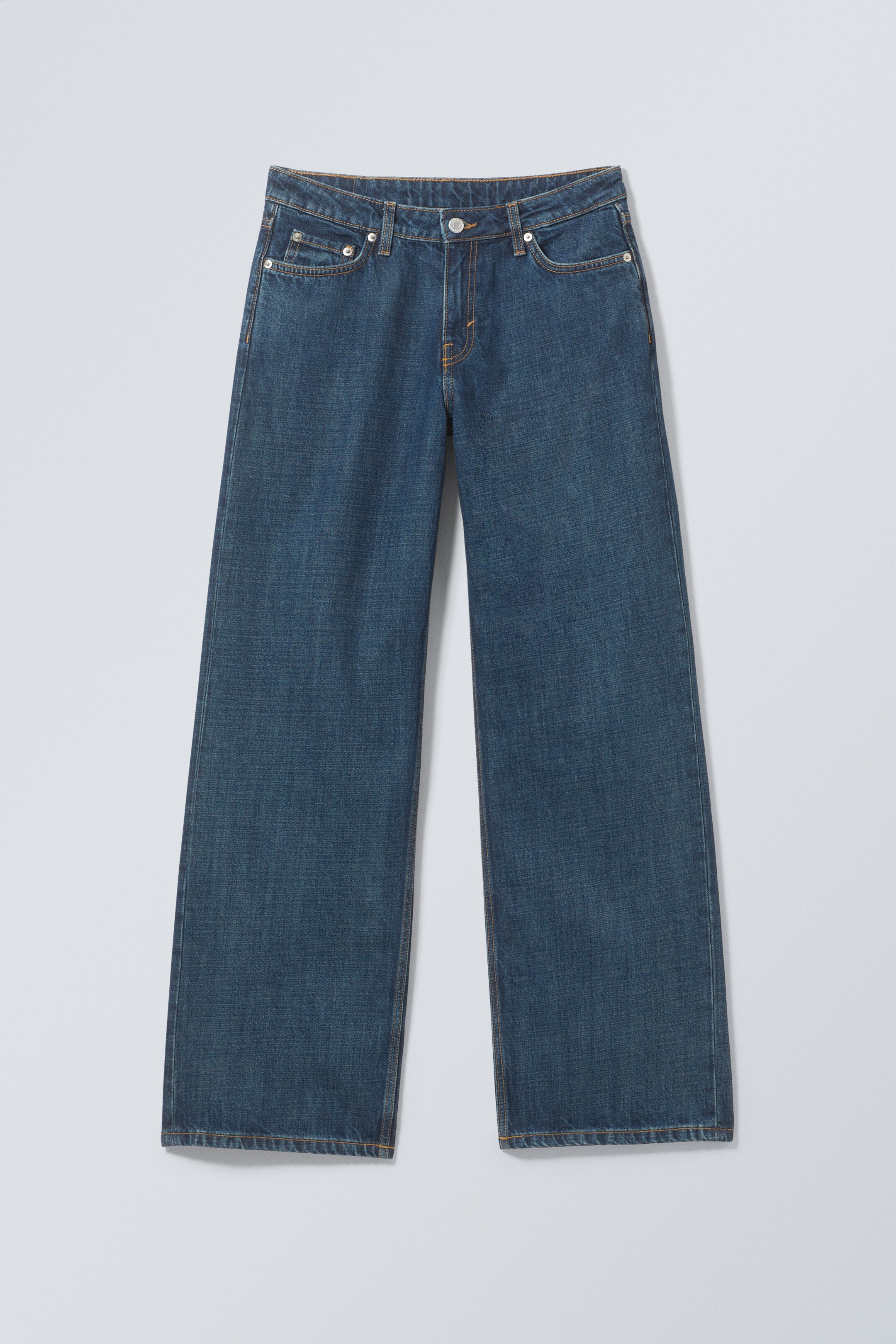 Zobacz większy obraz: Dżinsy Ample Low Rise Loose Wide Leg - Szafirowy - ONA | H&M PL 1