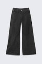 Extra Black Rinse - Poser Regular Waist Loose Wide Jeans - 4
