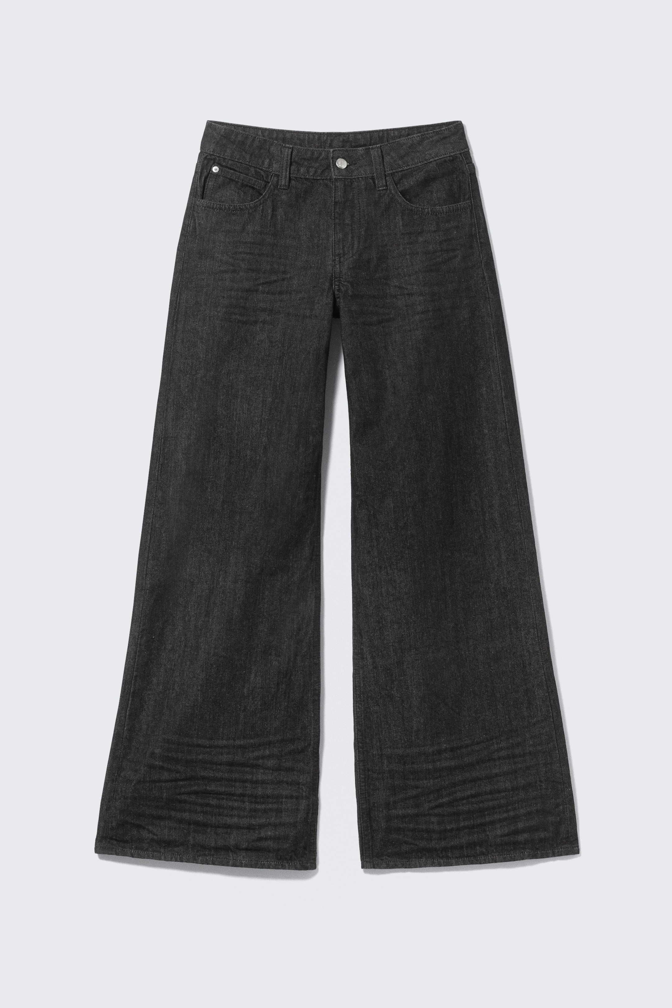 Waschung "Extra Black" - Poser – Weite Jeans mit normaler Taille - 4