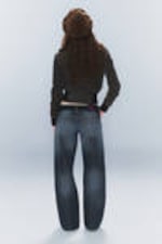 Star Blue - Mörkblå - Messy Low Rise Regular Straight Jeans - 2