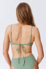 Light Green - Strappy Bikini Top - 6