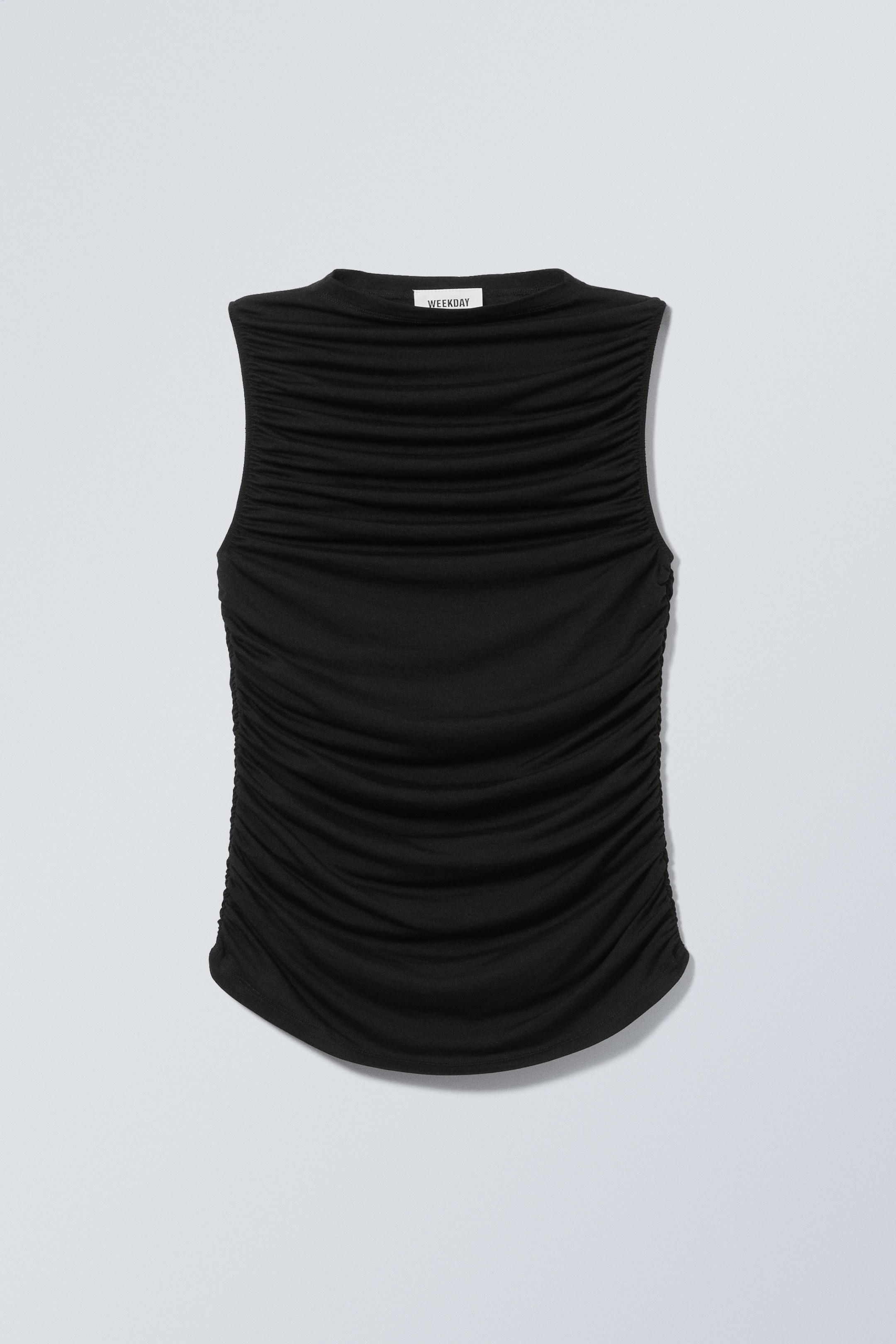 View larger image: Drape Mock-neck Top - Black - Ladies | H&M GB 1