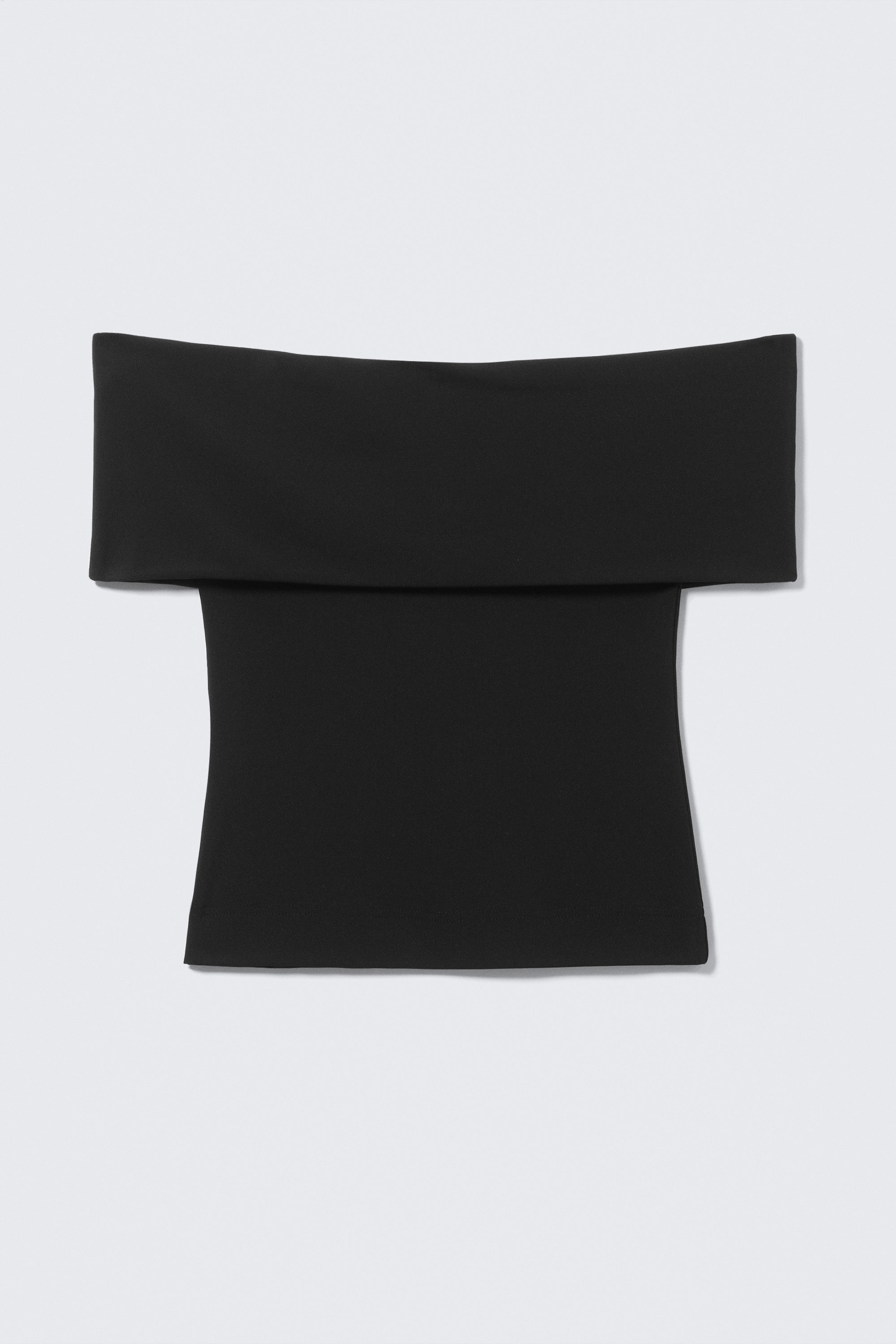 Noir - Haut ajusté sans manches à épaules dénudées - 4