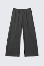 Black - Low Rise Loose Suiting Trousers - 0