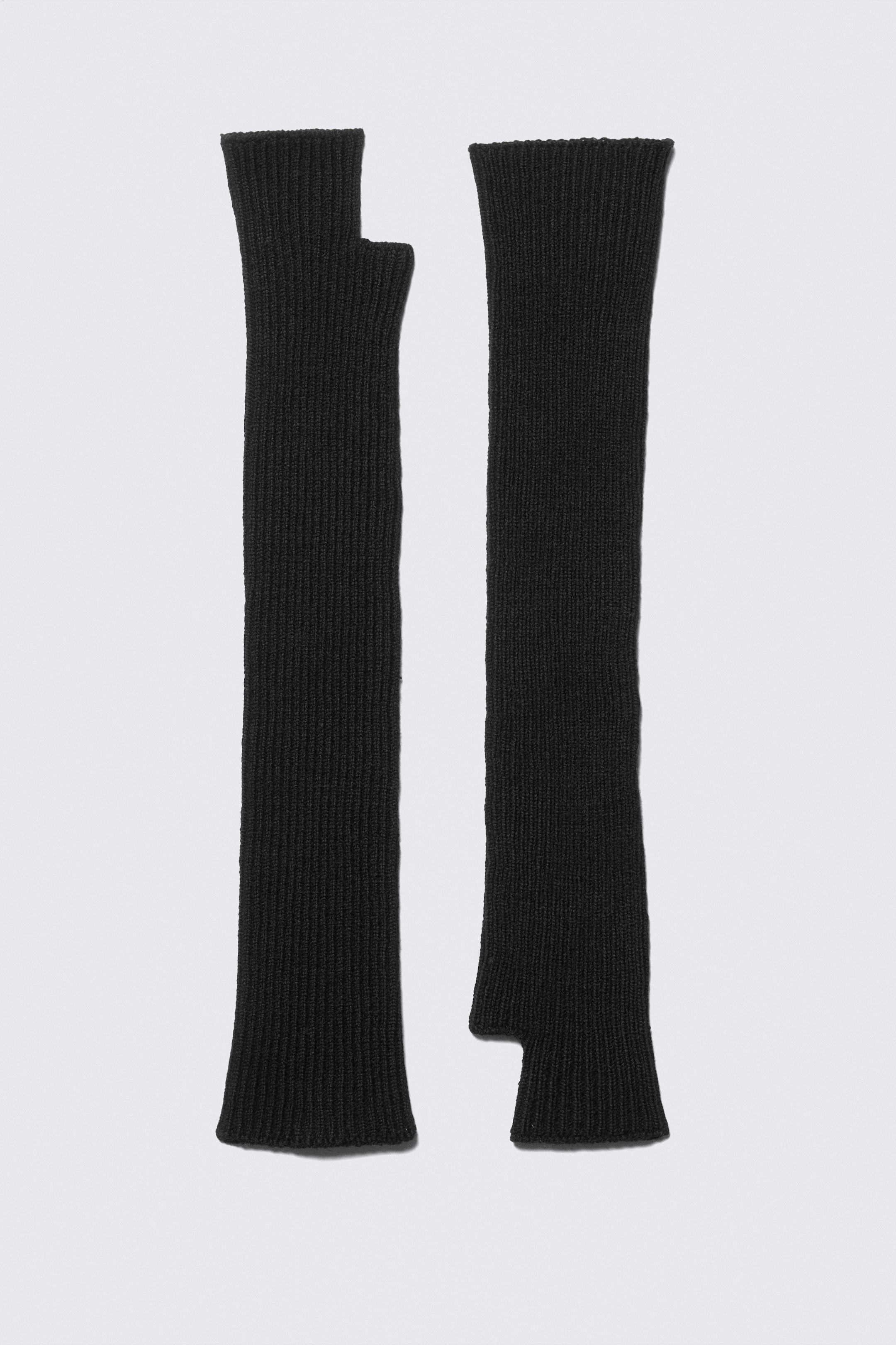 View larger image: Ribbed Wrist Warmers - Black - Ladies | H&M GB 1