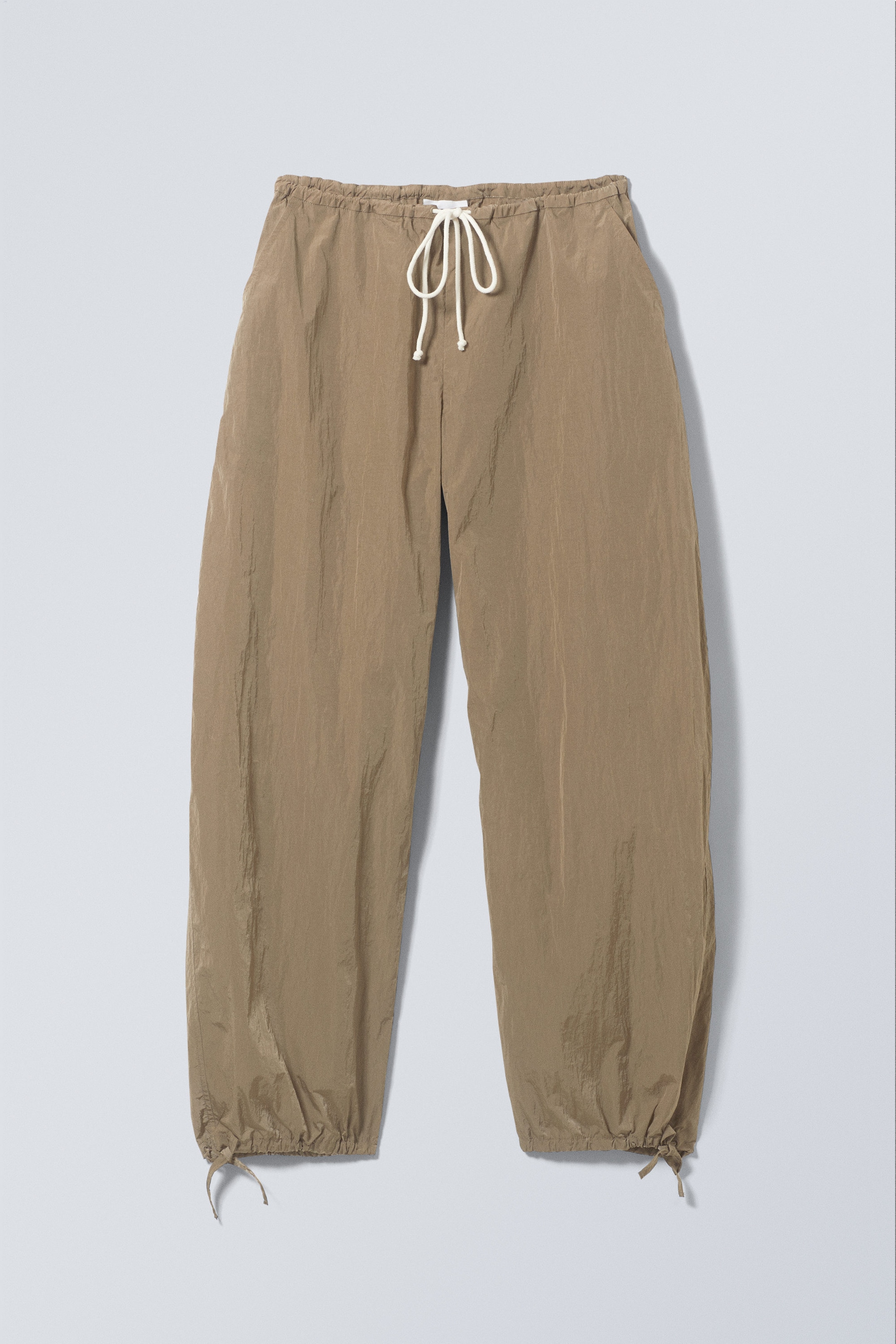 Taupe - Pantalon parachute Alister - 0
