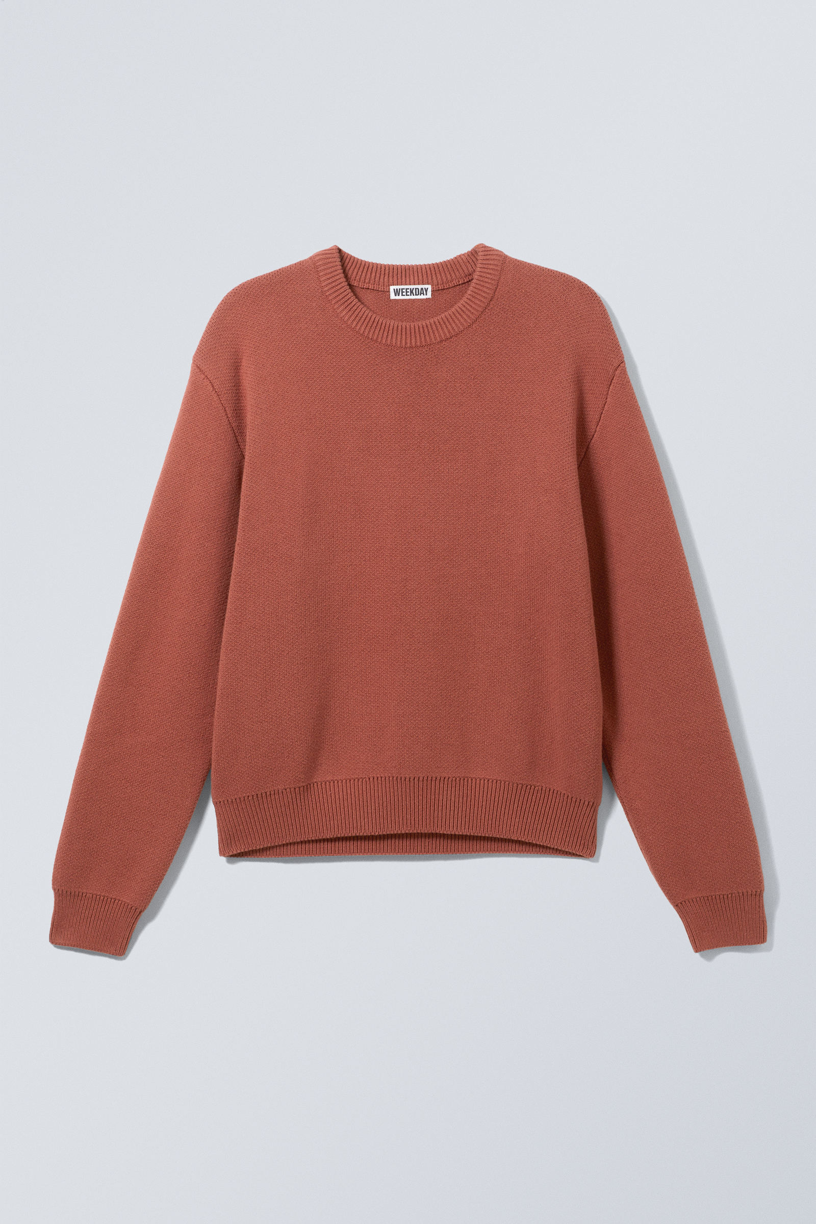ノア Cable Cotton Sweater(Coral) size S regular knitted cotton sweater - Dusty Coral | Weekday WW