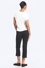 Vit - T-shirt i viskos med normal passform - 2