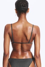Dark Grey - Triangle Bikini Top - 2