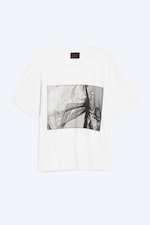 white - Freddie trashed tee - 0