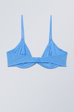 Bleu - Soutien-gorge en tulle à armatures Sandy - 1
