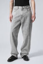 Monolith Grey - Light Grey - Galaxy Loose Straight Leg Jeans - 5
