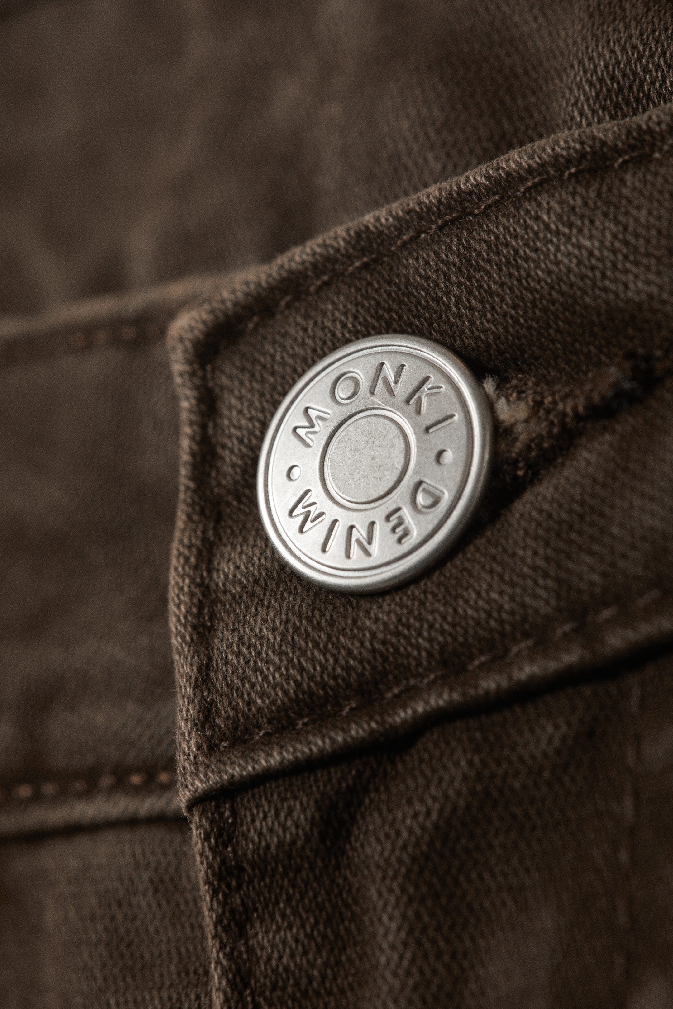 Dark Brown - Spice Low Rise Fold-Up Twill Trousers - 2