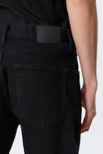 Black Rinse - Black - Orion Mid Rise Slim Fit Straight Leg Jeans - 4