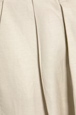 Vaal lichtbeige - Nate ruimvallende linnen kostuumpantalon - 5