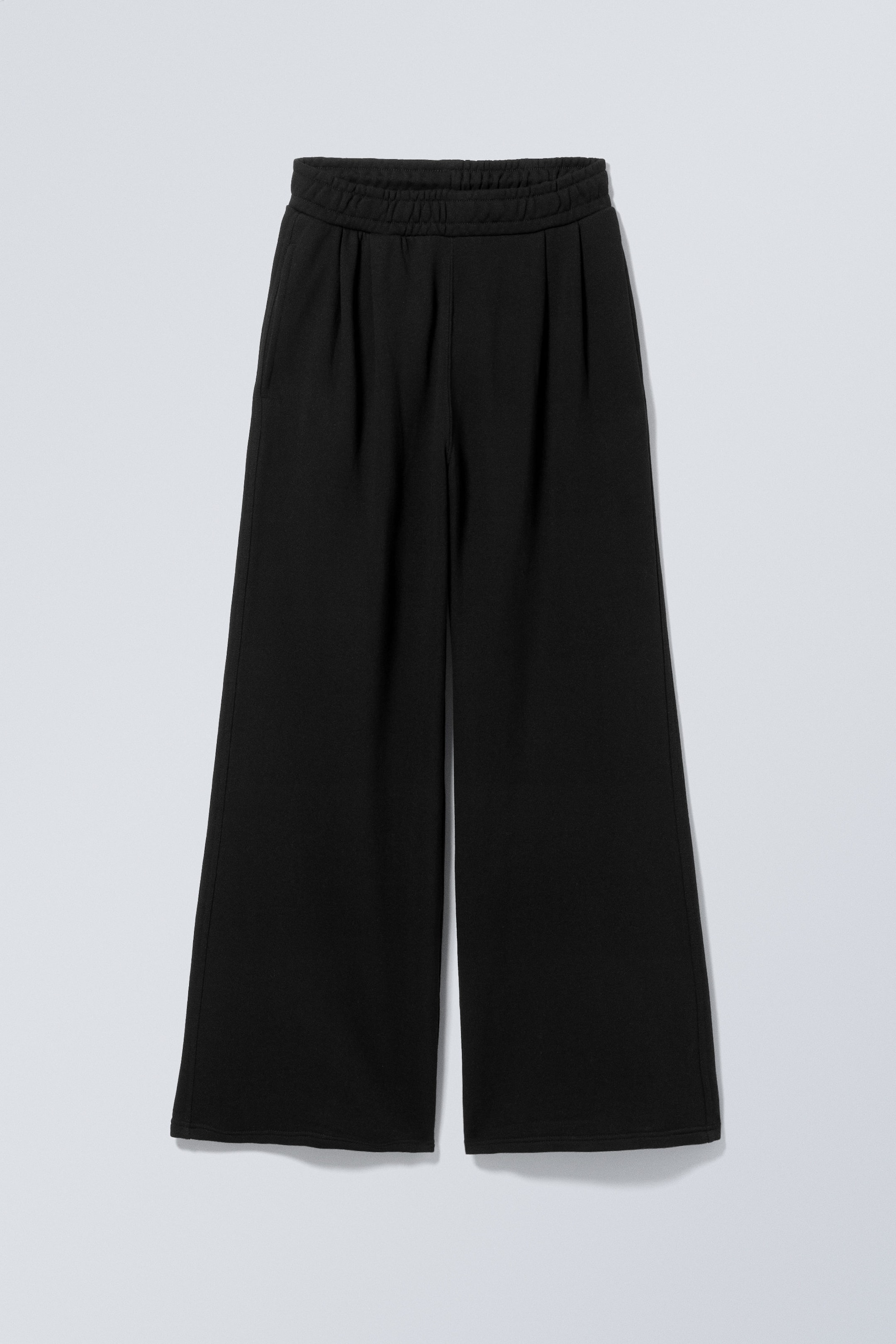 Black - Loose Wide Heavyweight Sweatpants - 0
